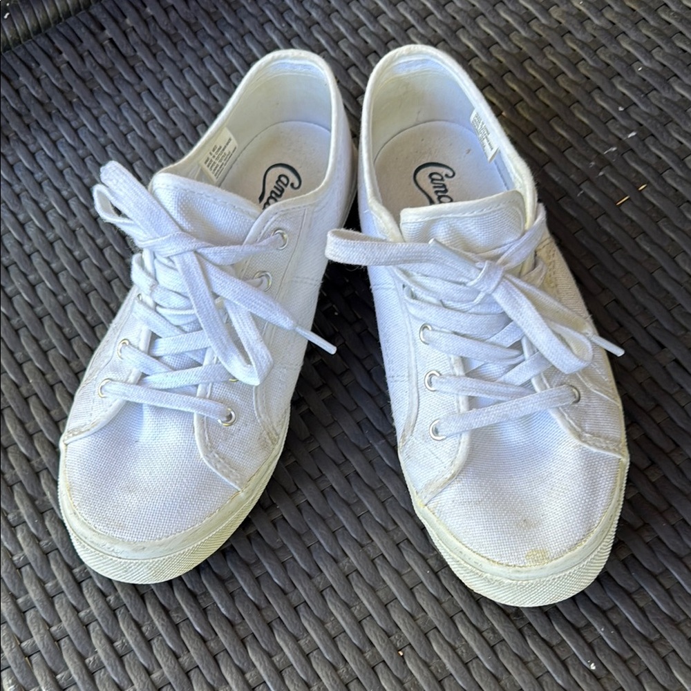 Candie's Classic White Lace-Up Sneakers